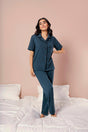 Belleza Lingerie PV Plain With Contrast Piping Pajama Suit - PJS002 Belleza Lingerie  