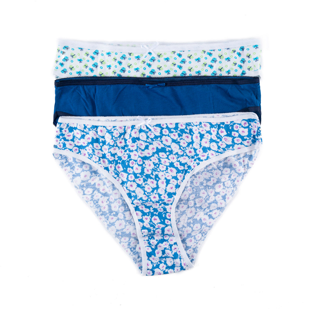 Belleza Lingerie High Leg Panty Ps-03 (Pack Of 3) Belleza Lingerie  