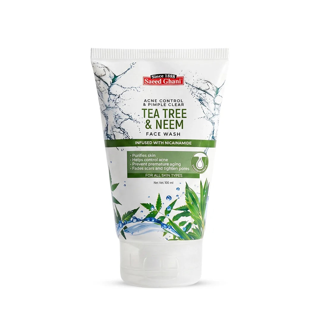 Saeed Ghani Tea Tree & Neem Acne Control & Pimple Clear Face Wash