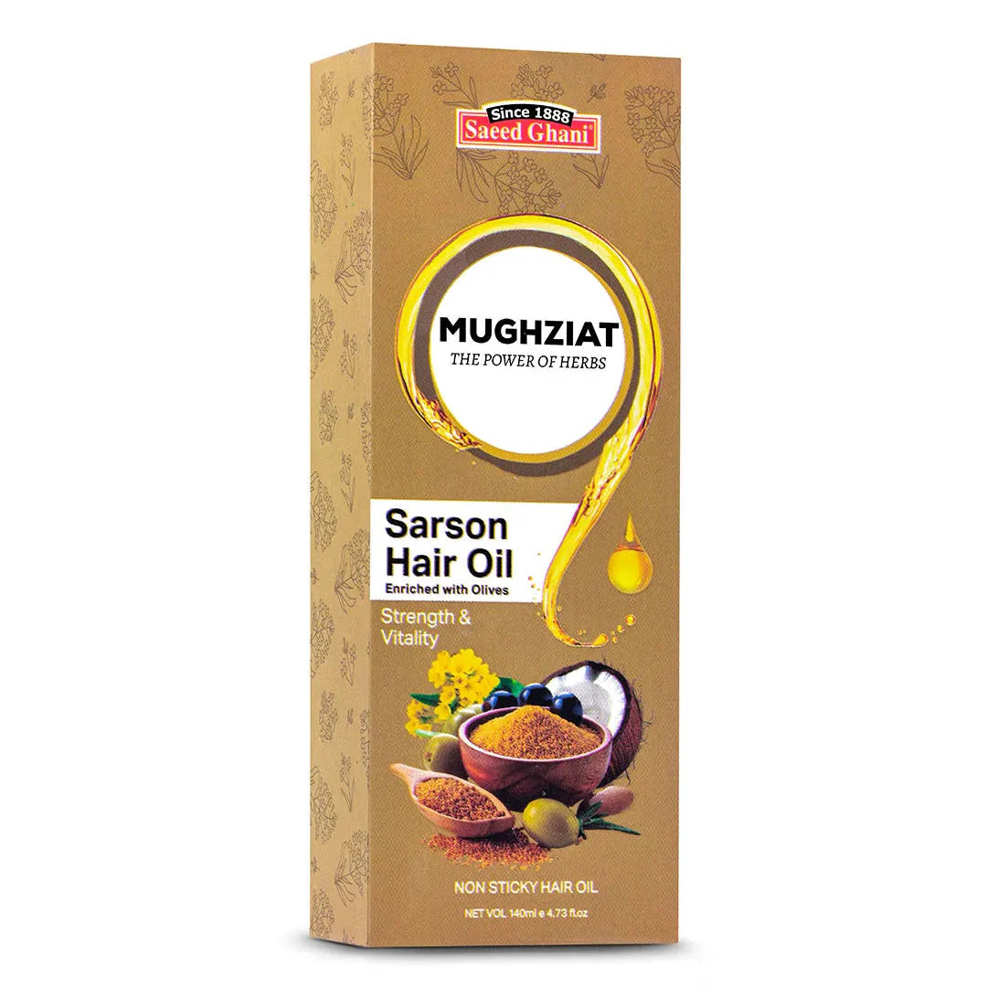 Saeed Ghani Sarson Hair Oil Enriched with Olives