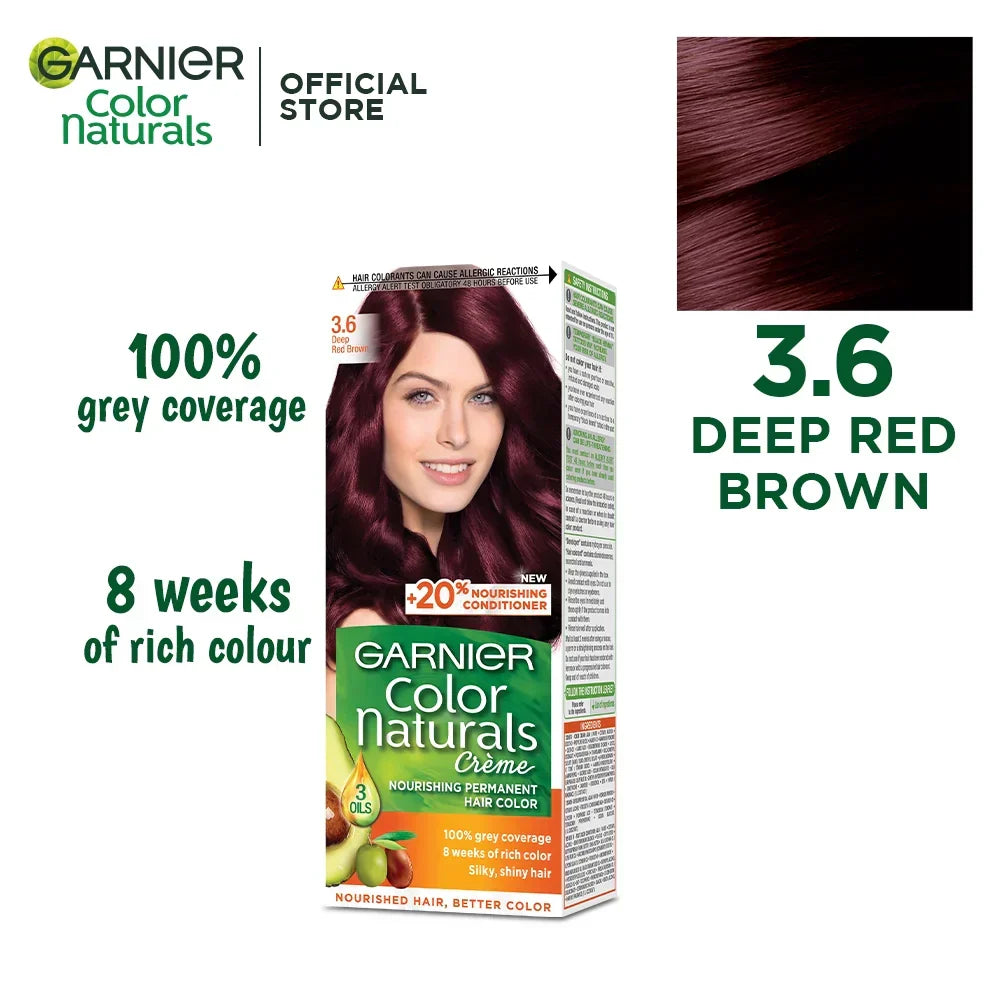 Garnier Color Naturals - 3.6 Deep Red Brown Garnier  