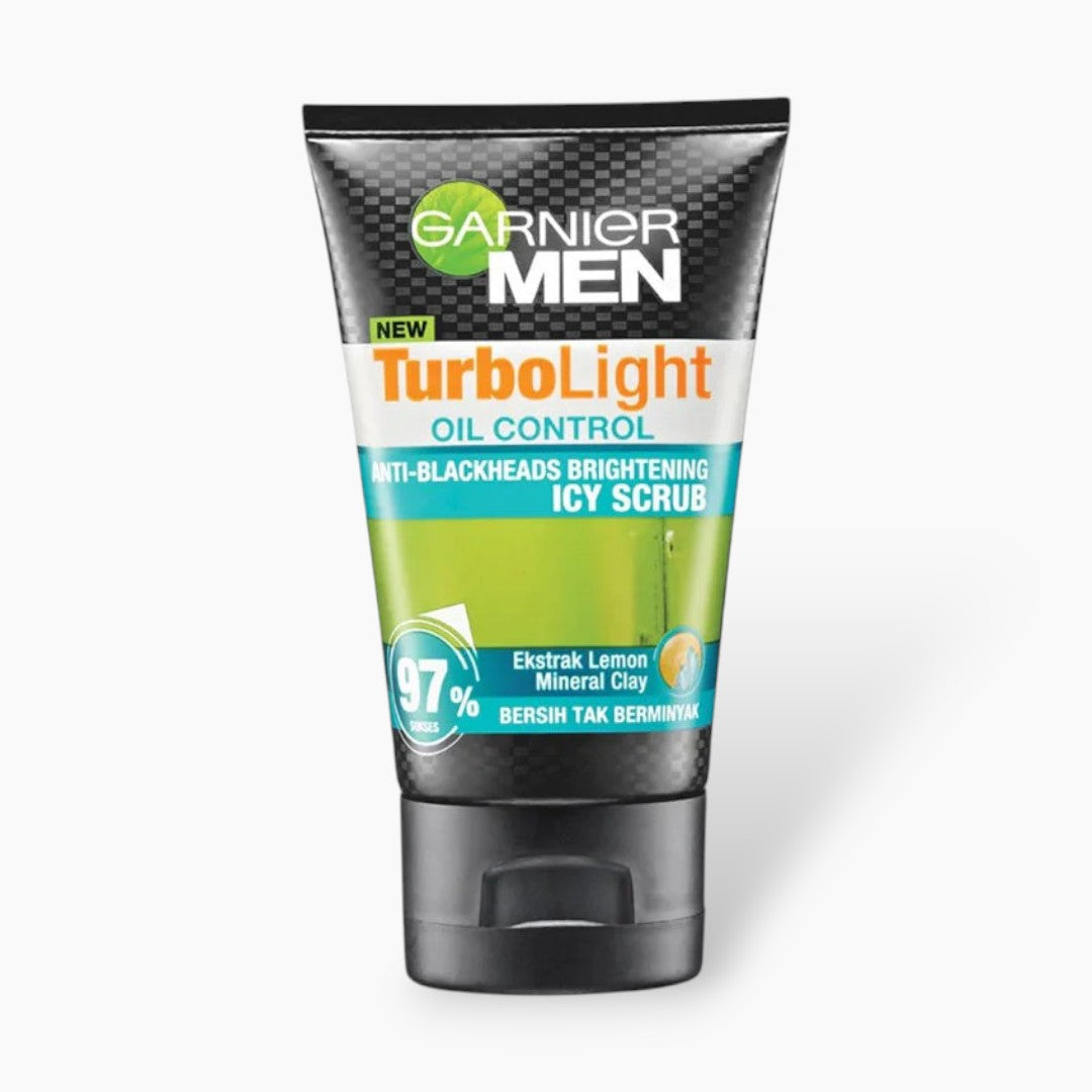 Garnier Men Turbo Light Oil Control Icy Scrub 100ml Garnier  