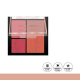 Color Institute 4 Color Blusher  Makeup Kit – Long Lasting Glow