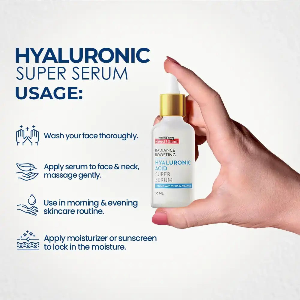 Saeed Ghani Hyaluronic Acid Radiance Boosting Super Serum