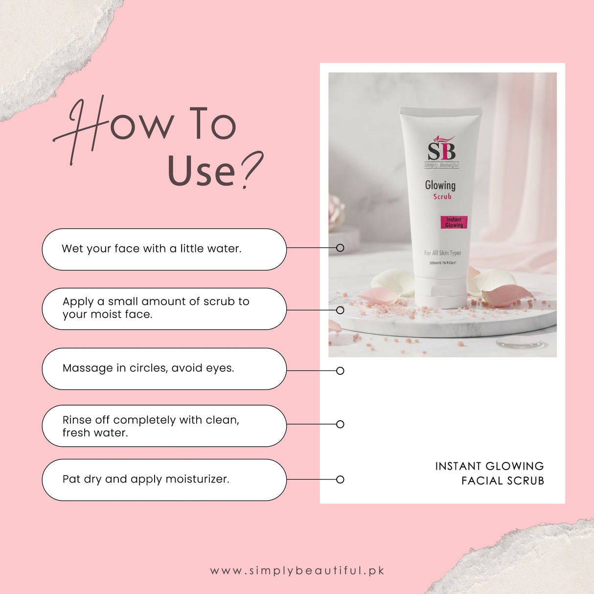 Simply Beautiful SB Glowing Facial Scrub