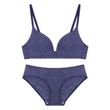 Breathable Cotton Bra Panty Set