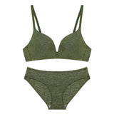 Breathable Cotton Bra Panty Set