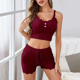 Intimate Camisole Shorts Cotton Lingerie for Daily Wear