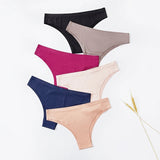 Ice Silk Thong Brief Panties Underwear