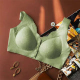 Intimate Nursing Front Closure Bra – Wireless Feeding Bra with Easy Button Design & Back Support