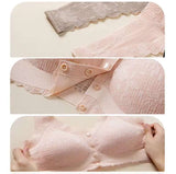 Intimate Nursing Front Closure Bra – Wireless Feeding Bra with Easy Button Design & Back Support