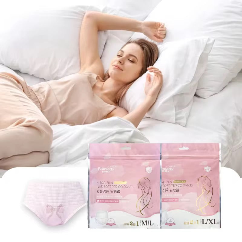 Sanitary Soft Padded Period Underwear for Women Leakage Proof Pack of 3