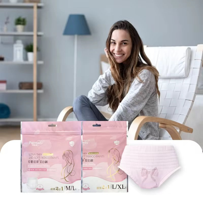 Sanitary Soft Padded Period Underwear for Women Leakage Proof Pack of 3