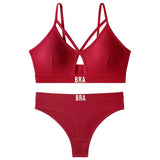 Intimate Lingerie Breathable Yoga Sports Bra Panty Set