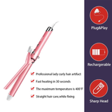 Kemei KM-219 Professional Hair Curler – Ceramic Curling Iron