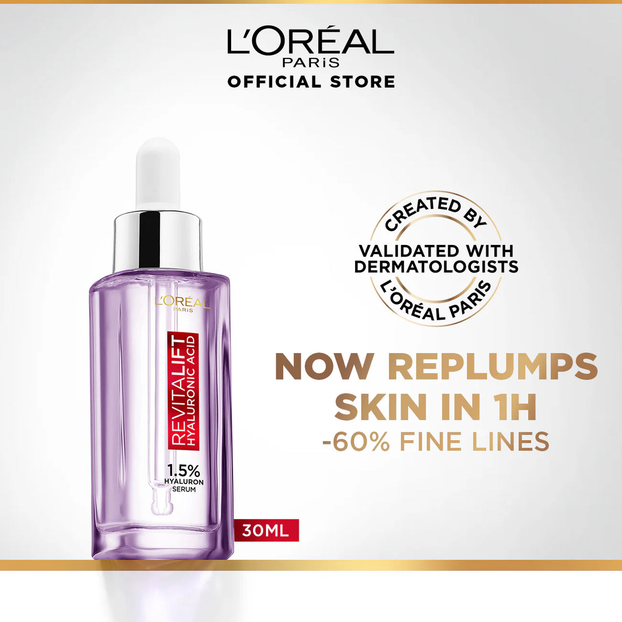 LOreal Paris - Revitalift 1.5% Hyaluronic Acid Face Serum 30 ML