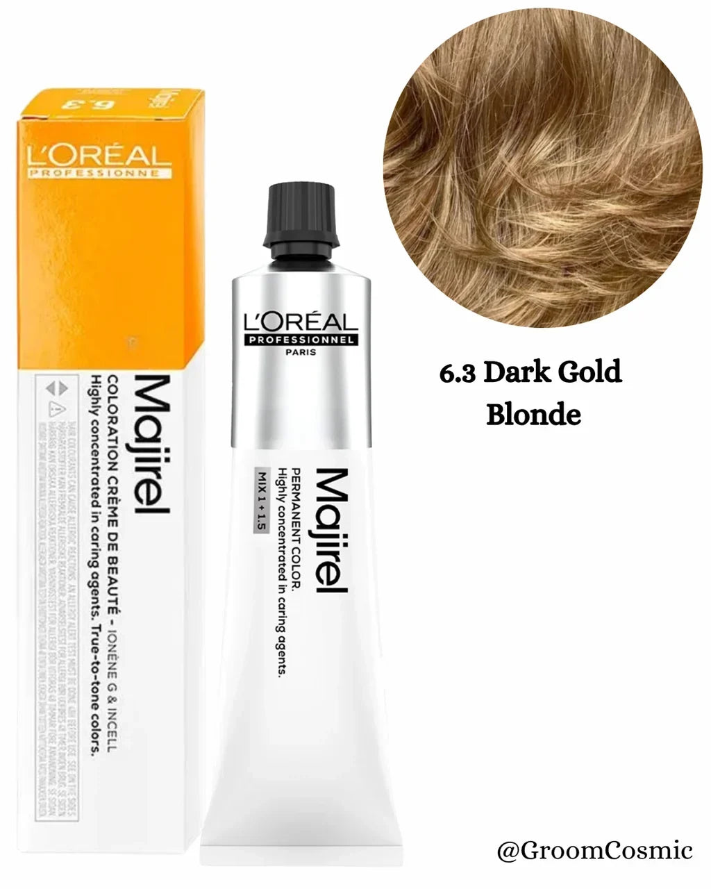 Loreal Majirel Hair Color Gold 6.3 60Ml