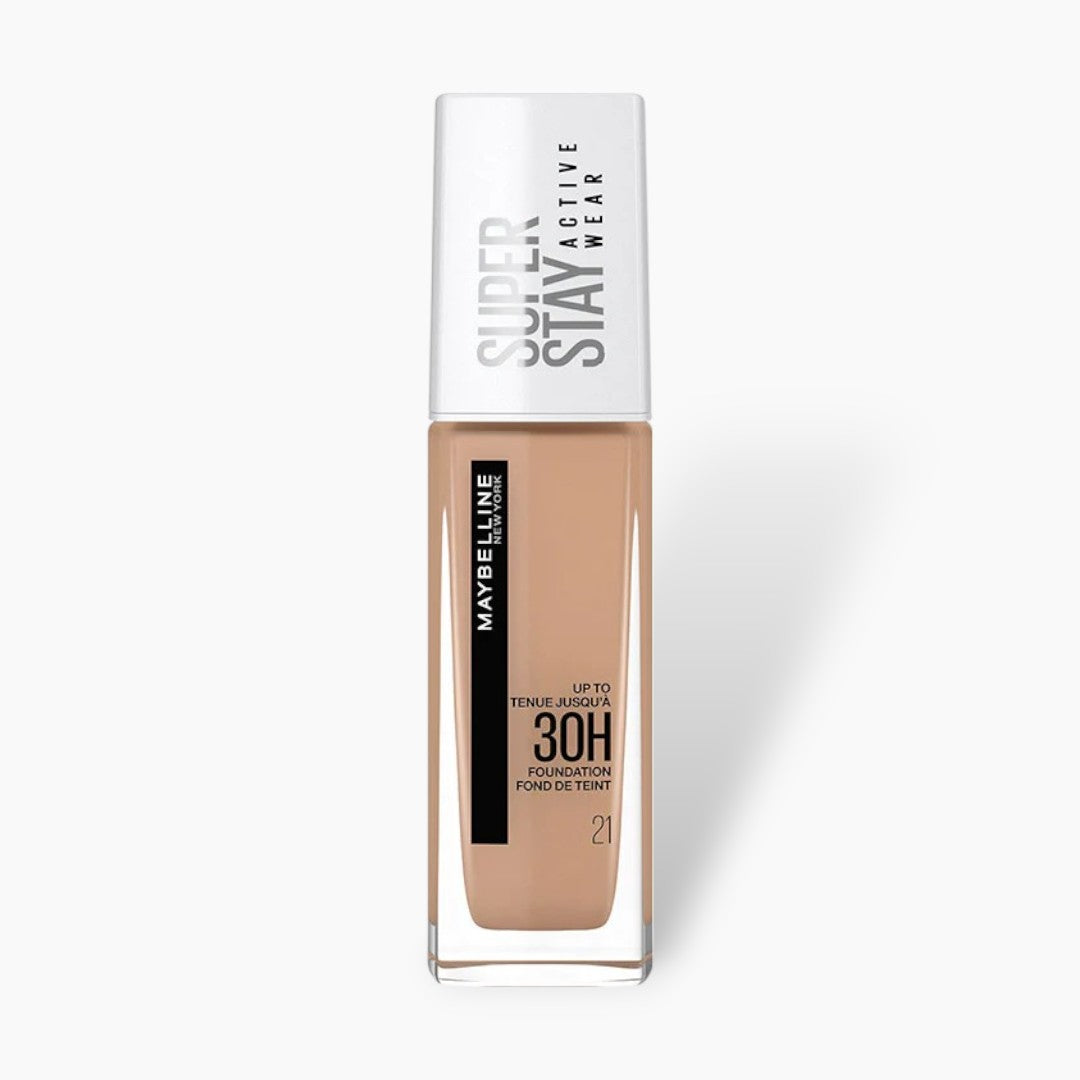 Maybelline 30Hr Super Stay Active Wear Foundation 30ml - 21 Nude Beige Maybelline  