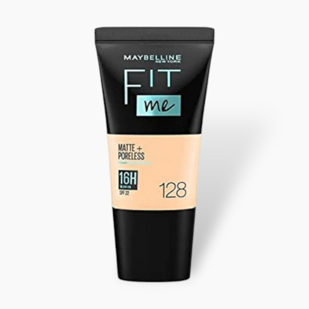 Maybelline Fit Me Matte Poreless Foundation Tube 18ml - 128 Warm Nude Maybelline  