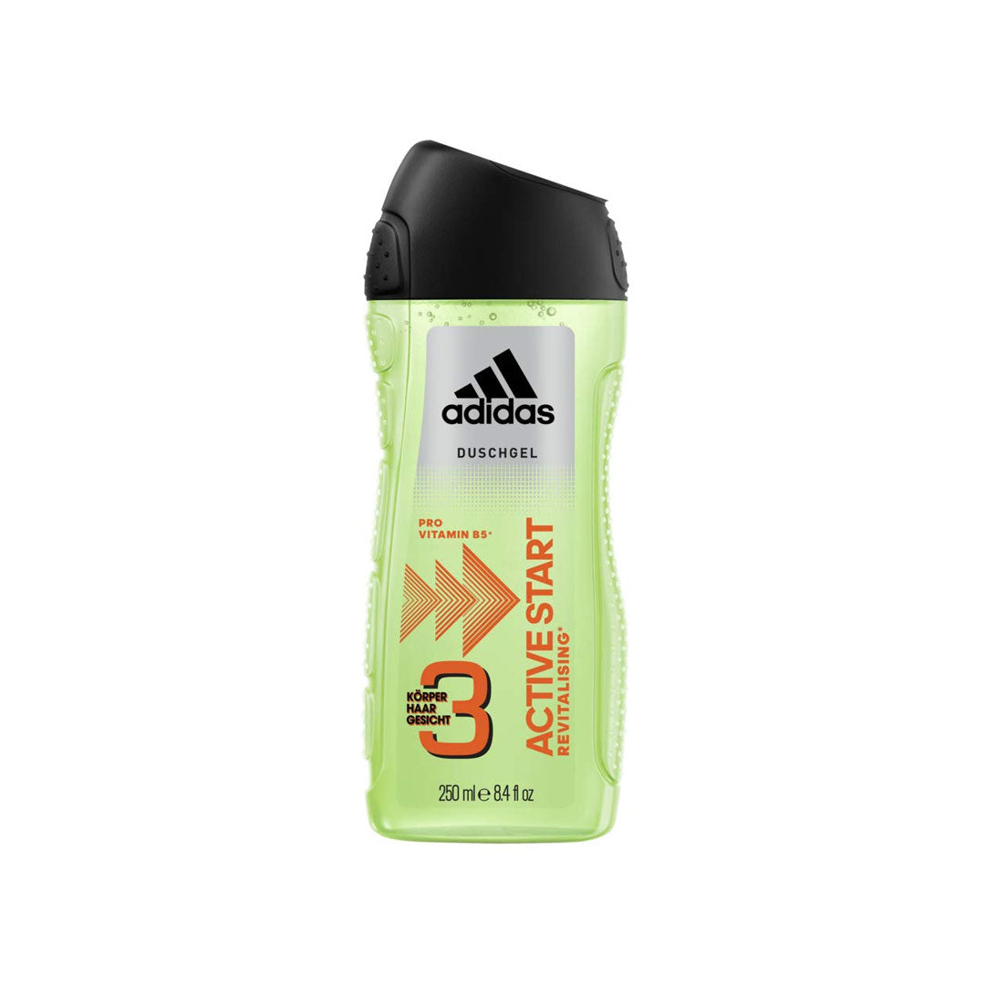 Adidas Men 3 In 1 Active Start Shower Gel 250ml Adidas  