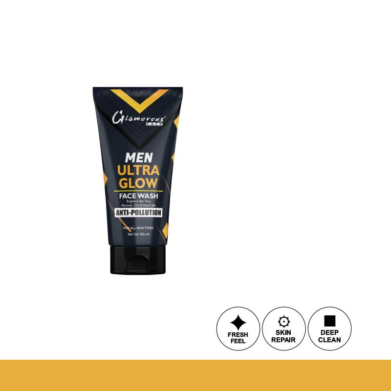 Glamorous Face Men Ultra Glow Face Wash Anti-Pollution