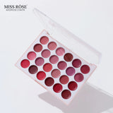Miss Rose 24-Color All-Round Matte Moisturizing Lipstick Palette