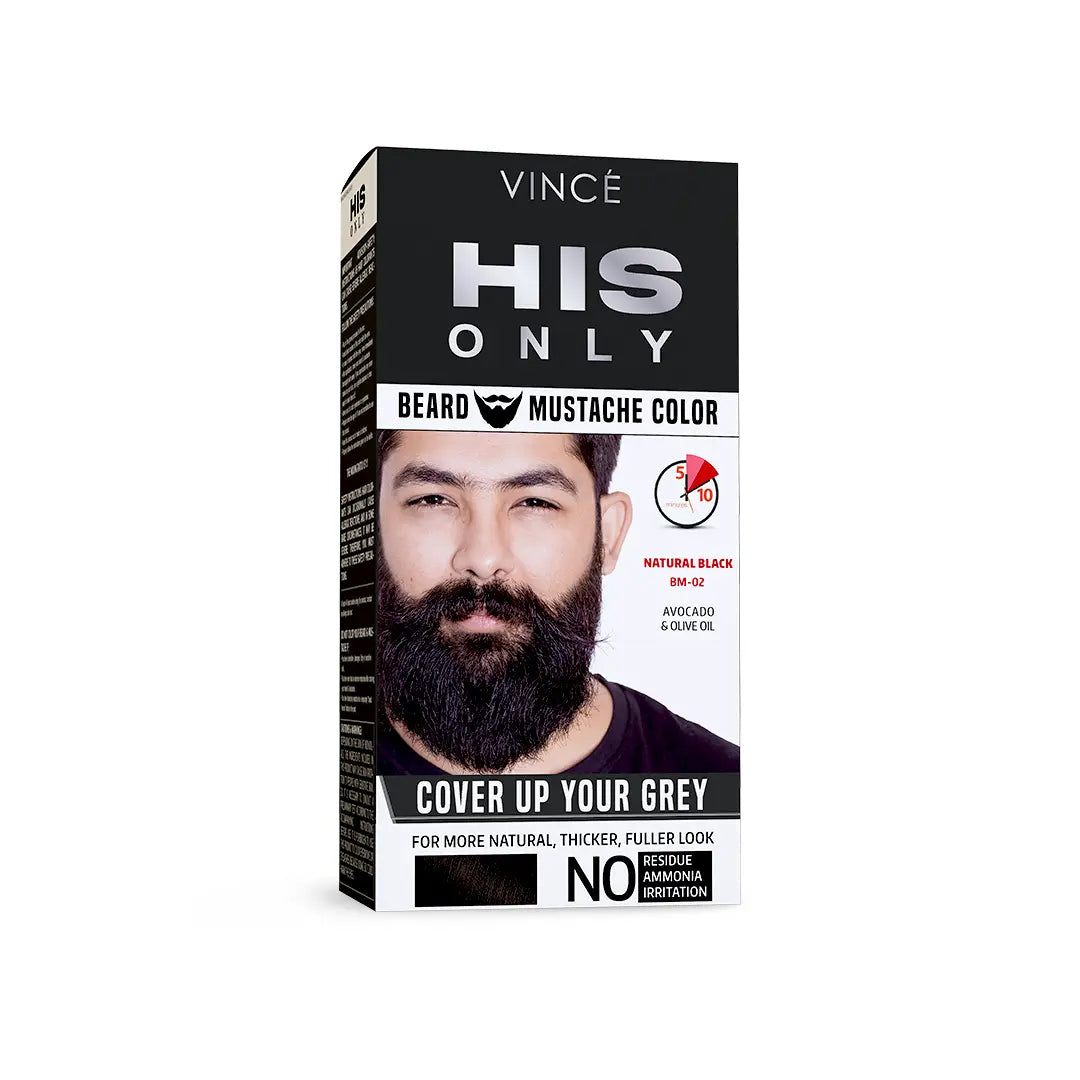 Vince Natural Black - Beard & Mustache Color (BM-02)