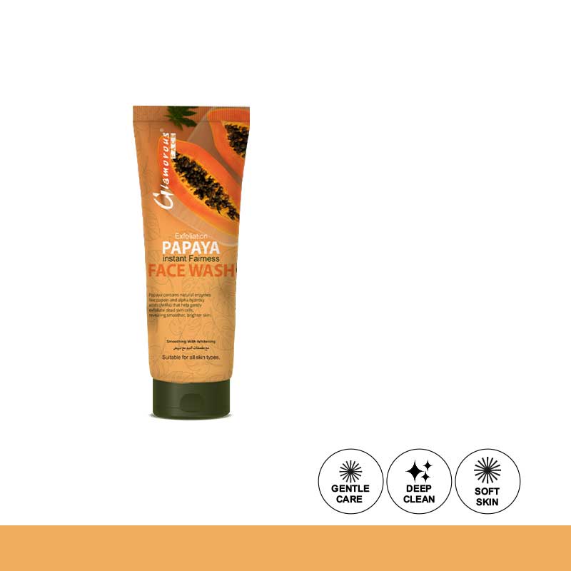 Glamorous Face Exfoliation Papaya Instant Fairness Face Wash
