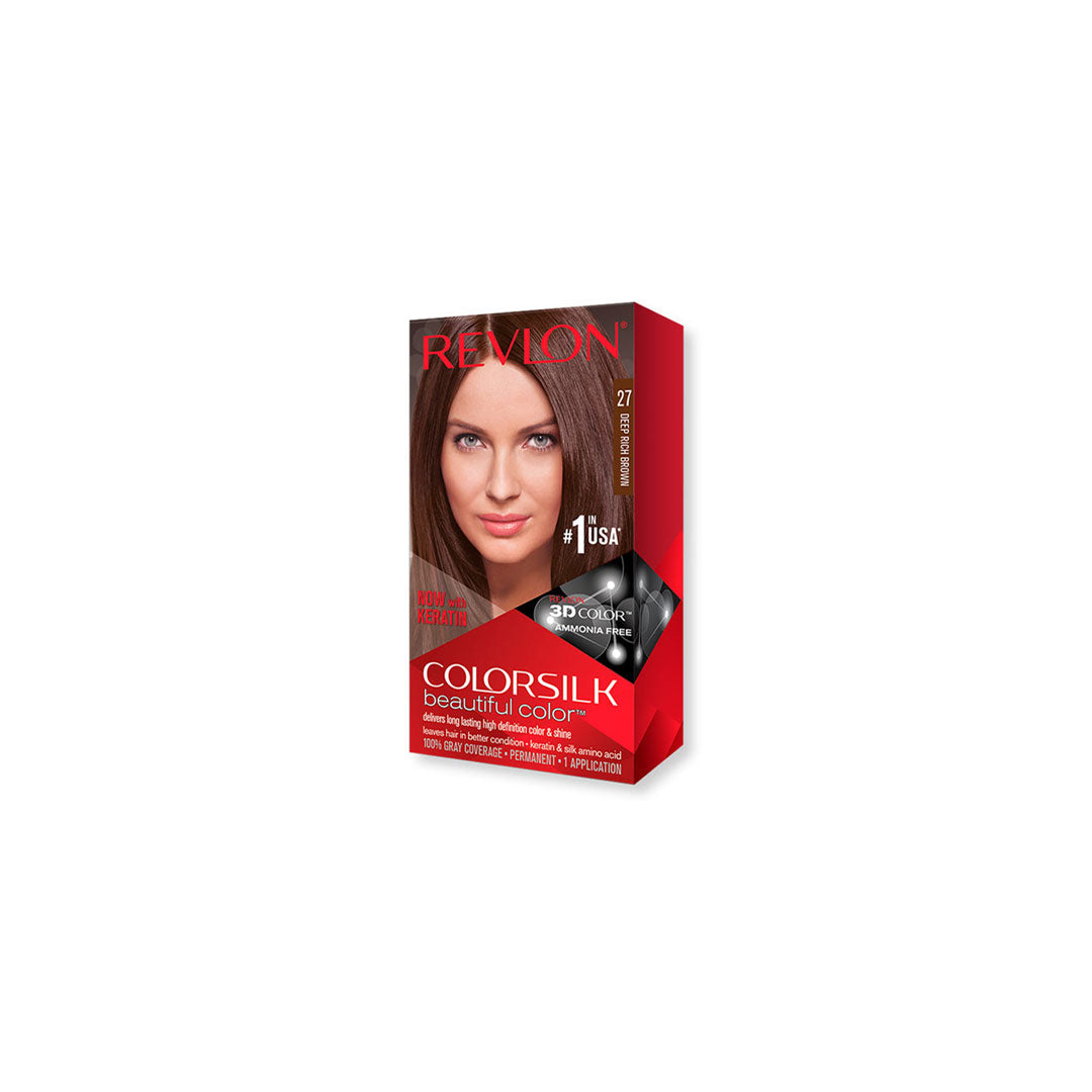 Revlon Color Silk 27 Deep Rich Brown Hair Color 130ml Revlon  