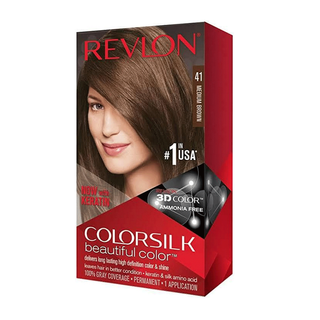 Revlon Silk Hair Color - 41 Medium Brown Revlon  
