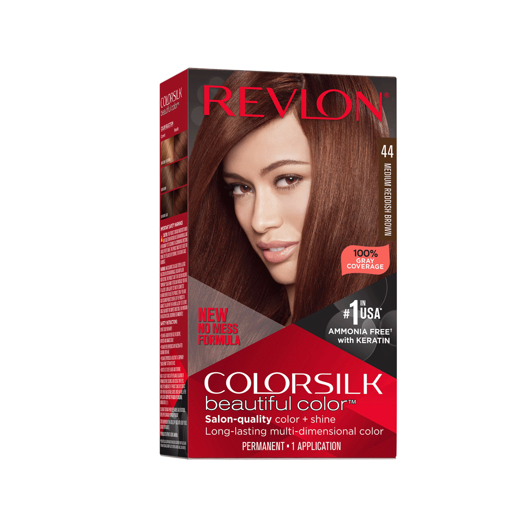 Revlon Silk - 44 Medium Reddish Brown Hair Color Revlon  