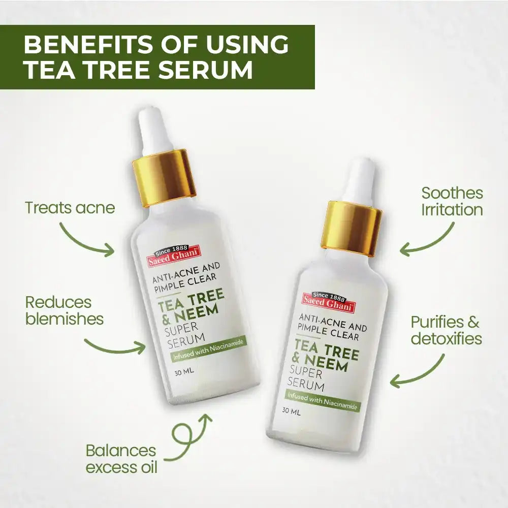 Saeed Ghani Tea Tree & Neem Anti-Acne and Pimple Clear Super Serum