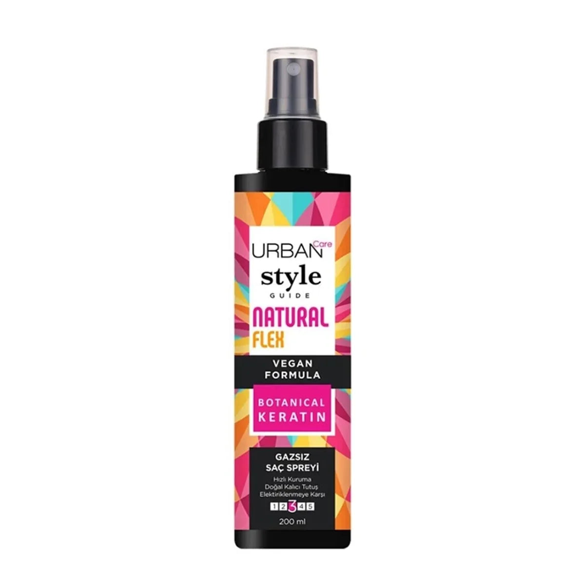 URBAN CARE STYLE NATURAL FLEX HEAT HAIR SPRAY 200ML