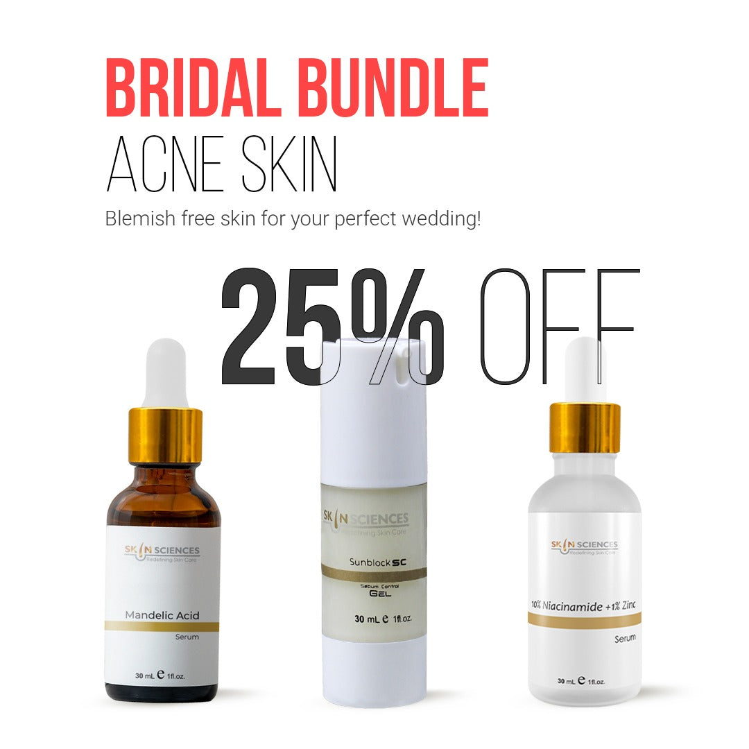 Skin Sciences Bridal Bundle For Acne Skin