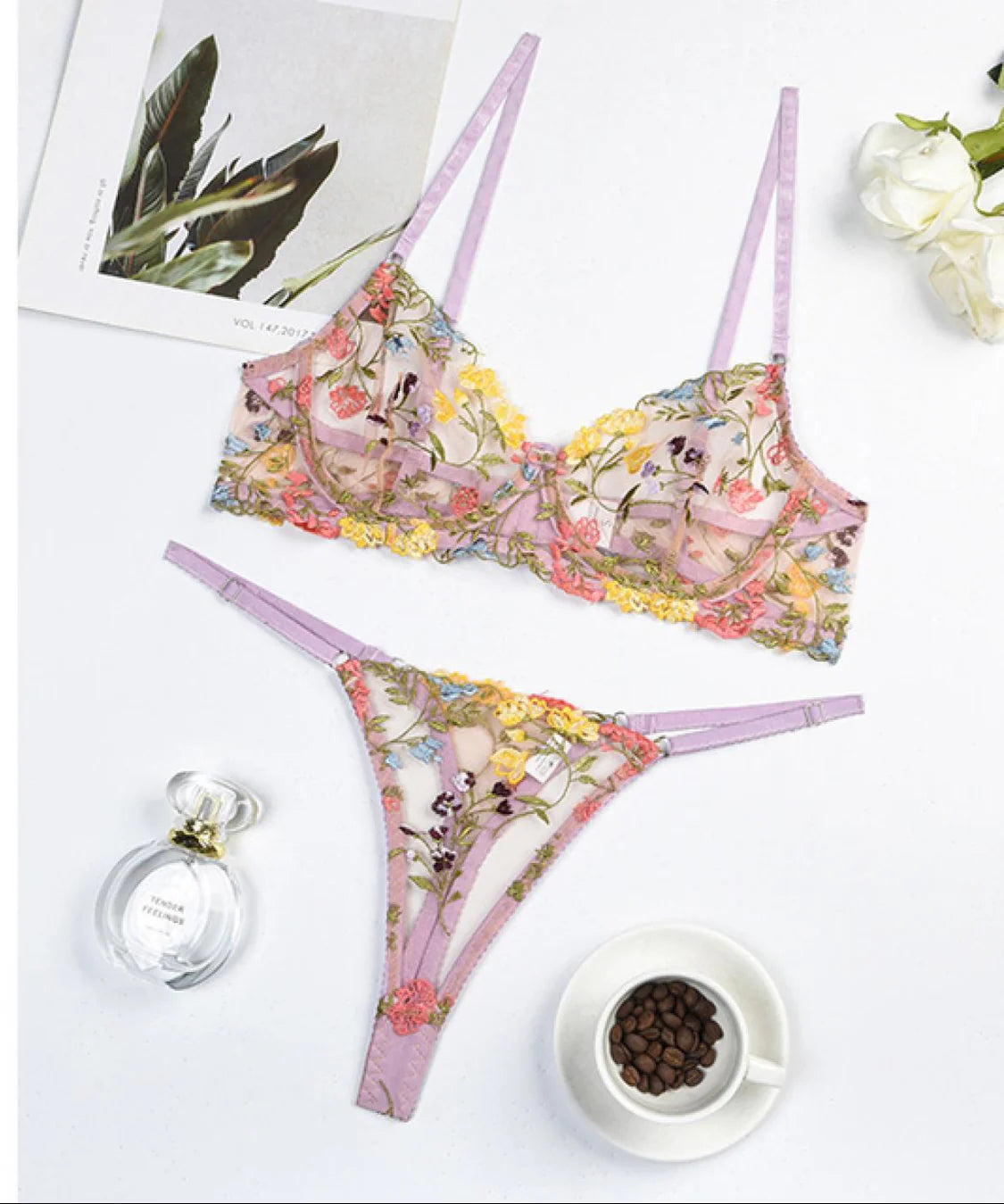 Belleza Lingerie Wire Non Padded Bra Set - 2032