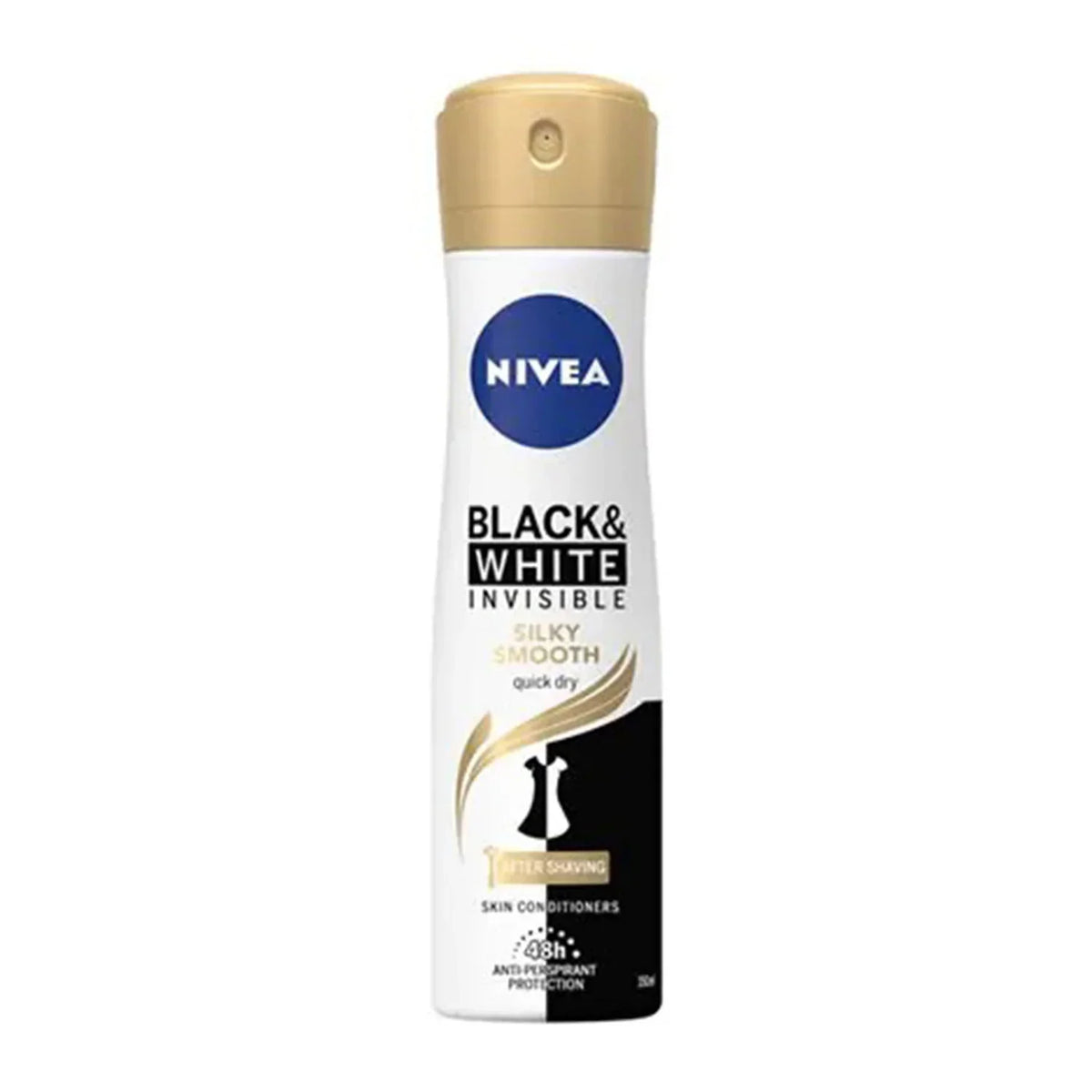Nivea Women Invisible White & Black Silky Smooth Body Spray 150ml Nivea  