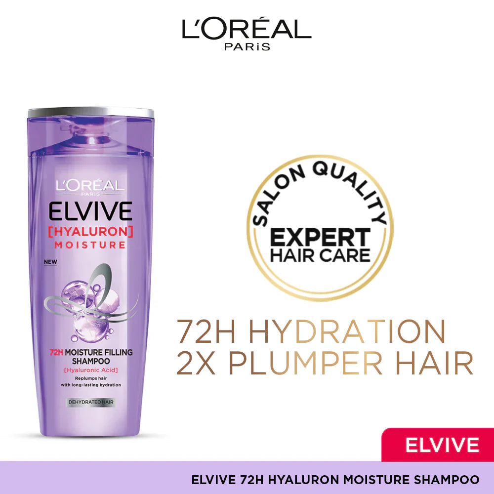 Loreal Paris - Elvive Hyaluron Moisture 72H Moisture Filling Shampoo - 360ml