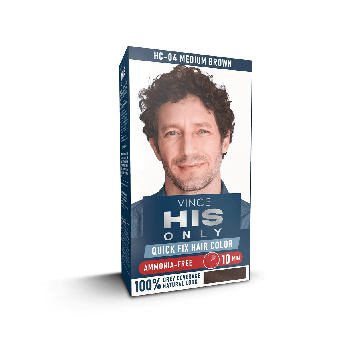 Vince Medium Brown Men Hair Color - His Only (HC-04)