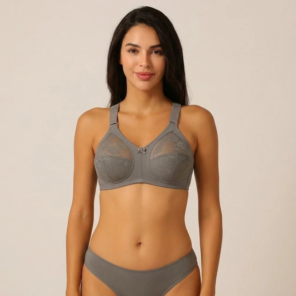 Belleza Lingerie Dourine League Bra - Grey