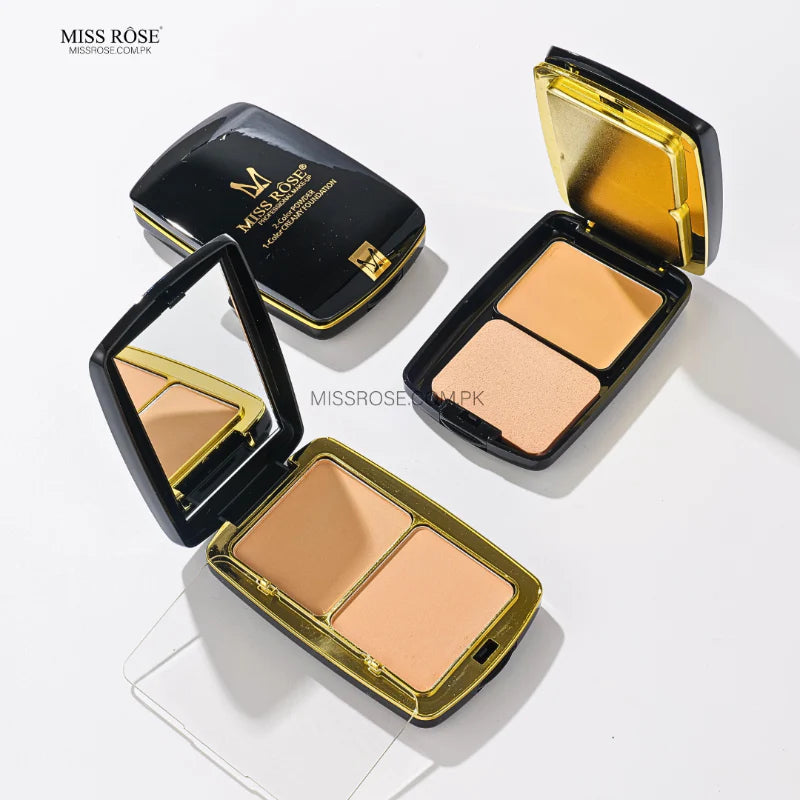 Miss Rose 2-Color Powder & 1-Color Creamy Foundation