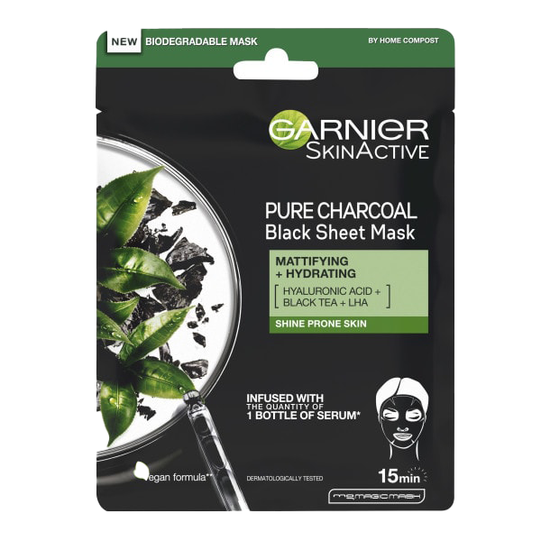Moisture Bomb Charcoal and Black Tea Hydrating Face Sheet Mask