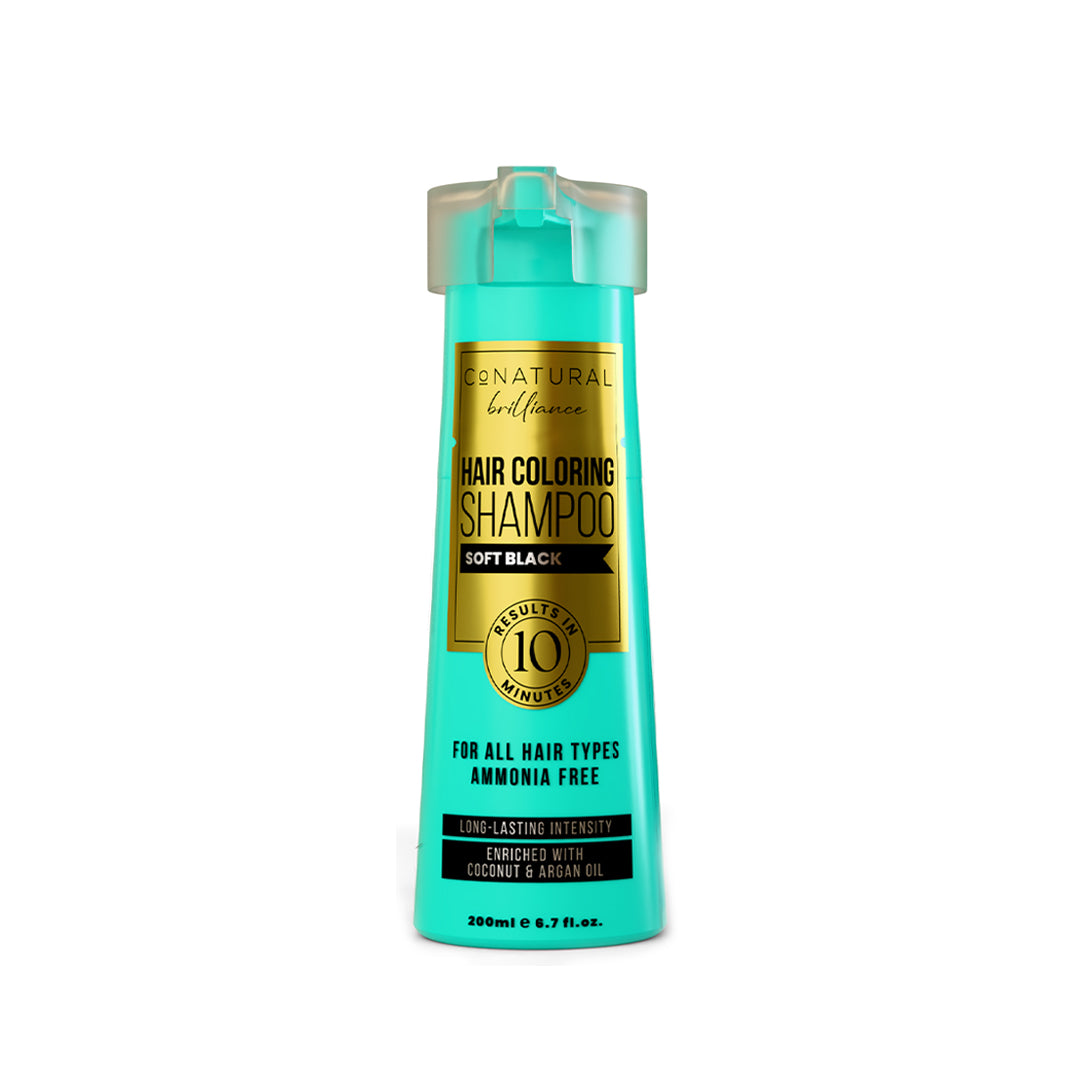 Conatural-Hair Coloring Shampoo – Soft Black
